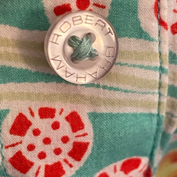 Robert Graham Embroidered Detailed Colorful Trees Flowers Shirt - Size Small - Picture 5 of 11